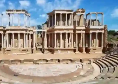 roman theatre in Merida, capital of Extremadura Spain