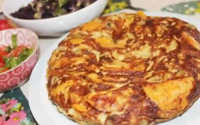 Spanish Tortilla With Sweet Potato, Feta And Broad Beans